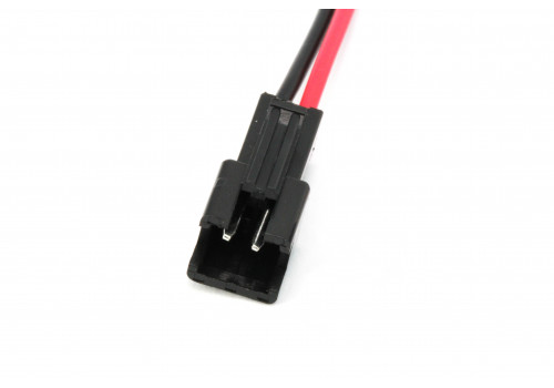 Кабель с разъемом JST SM 2.54мм 2pin 20см. (male/папа) 