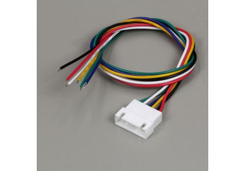 Разъем JST XH 6pin 2.54мм (female/мама) с кабелем 30см.