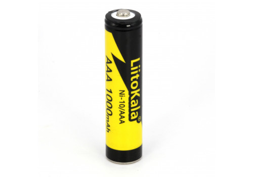 Аккумуляторные батарейки, LiitoKala, 1000mAh, 1.2V, 1 шт. (ААА)