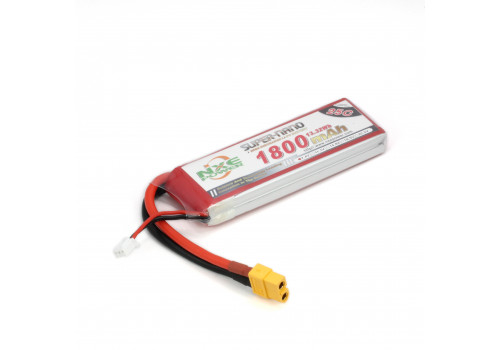 Аккумулятор LiPo 2S 1800mAh 25C (NXE) 7.4В мягкий корпус, разъём XT60