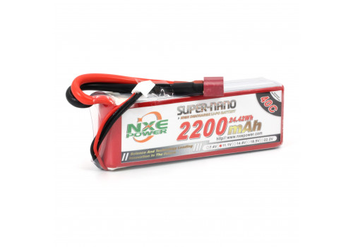 Аккумулятор LiPo 3S 2200mAh 40C (NXE) 11.1В мягкий корпус, разъём T-Plug