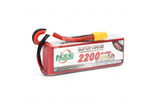 Аккумулятор LiPo 3S 2200mAh 60C (NXE) 11.1В мягкий корпус, разъём XT60