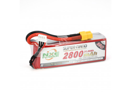 Аккумулятор LiPo 3S 2800mAh 25C (NXE) 11.1В мягкий корпус, разъём XT60