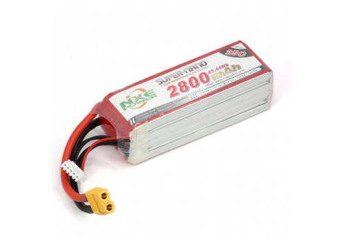 Аккумулятор LiPo 4S 2800mAh 25C (NXE) 14.8В мягкий корпус, разъём XT60