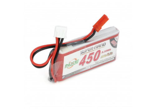 Аккумулятор LiPo 2S 450mAh 25C (NXE) 7.4В мягкий корпус, разъём JST