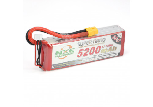 Аккумулятор LiPo 3S 5200mAh 25C (NXE) 11.1В мягкий корпус, разъём XT60