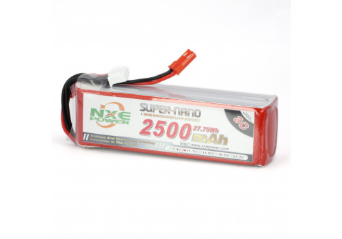 Аккумулятор LiPo 3S 2500mAh 3C бортовой (NXE) 11.1В мягкий корпус, разъём JST