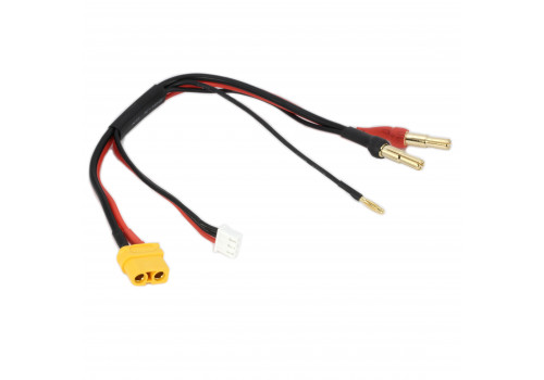 Кабель-переходник XT60U (F) - Banana 4mm. SkyRc